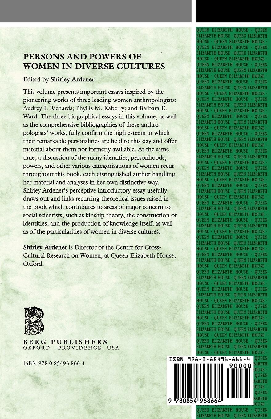 Rückseitencover Persons and Powers of Women in Diverse Cultures