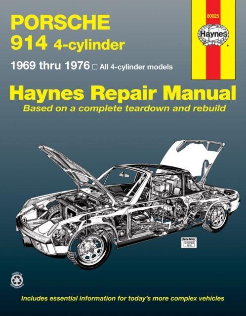 Vorderes Coverbild Porsche 914 4-cylinder (1969-1976) Haynes Repair Manual (USA)