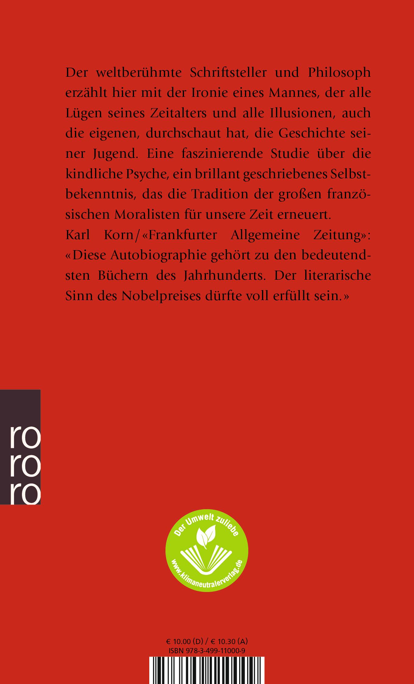 Rückseitencover Die Wörter