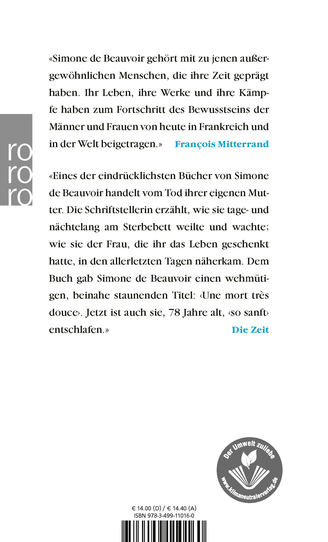 Rückseitencover Ein sanfter Tod