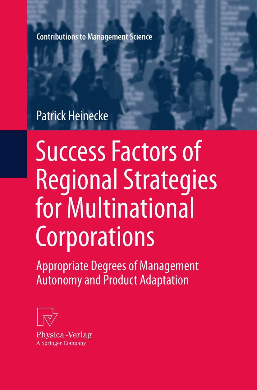 Vorderes Coverbild Success Factors of Regional Strategies for Multinational Corporations