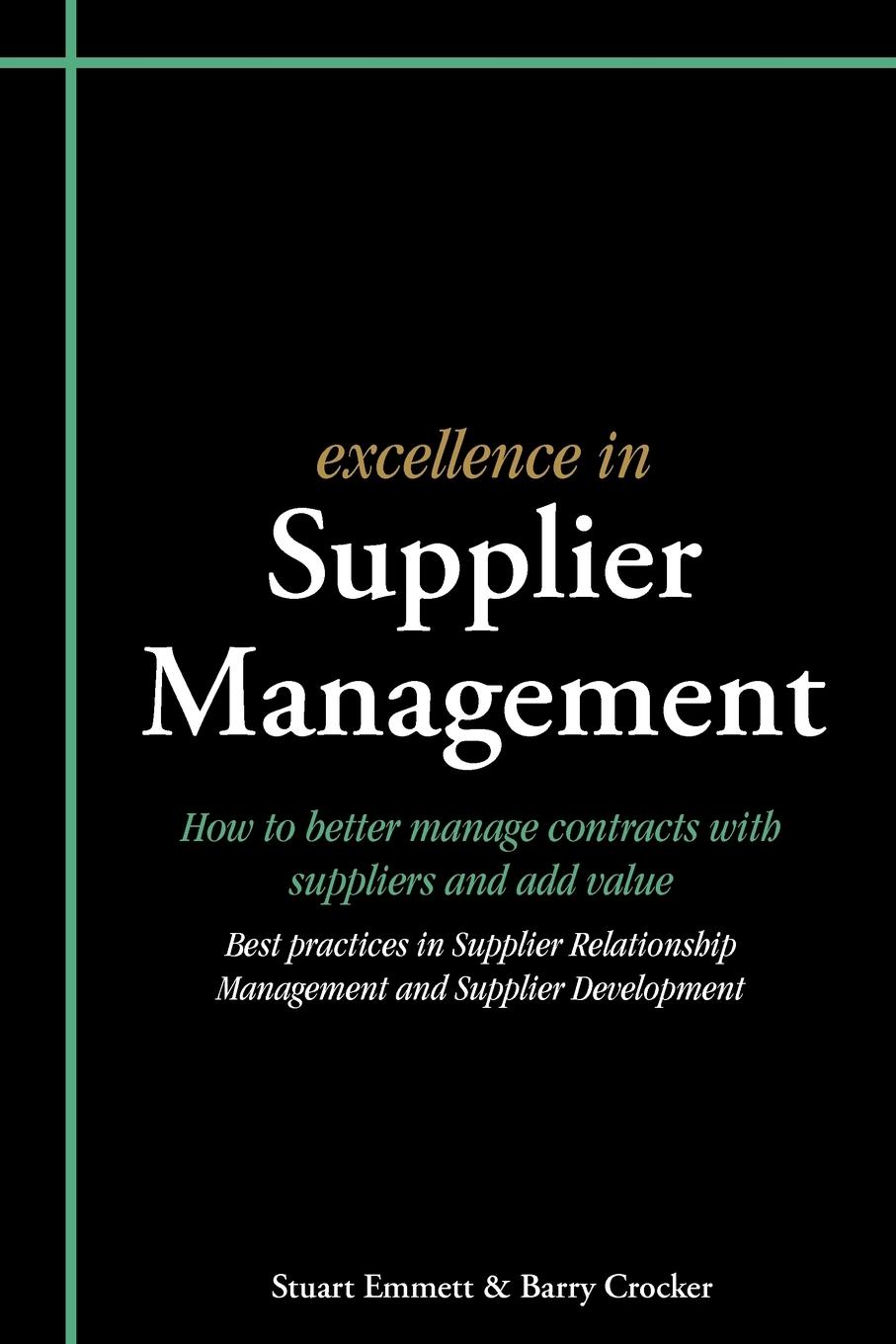 Vorderes Coverbild Excellence in Supplier Management