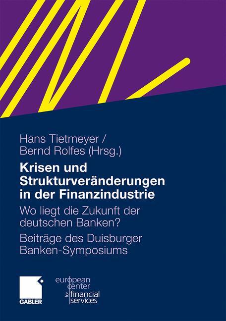 Vorderes Coverbild Krisen und Strukturveränderungen in der Finanzindustrie