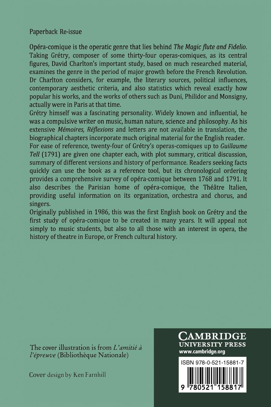 Rückseitencover Gr Try and the Growth of Op Ra-Comique