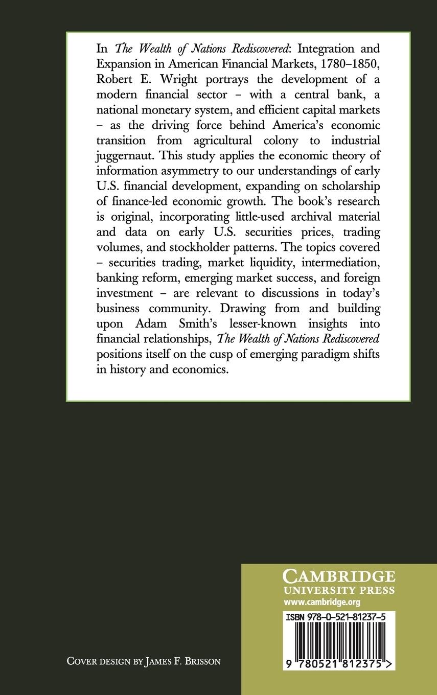 Rückseitencover The Wealth of Nations Rediscovered