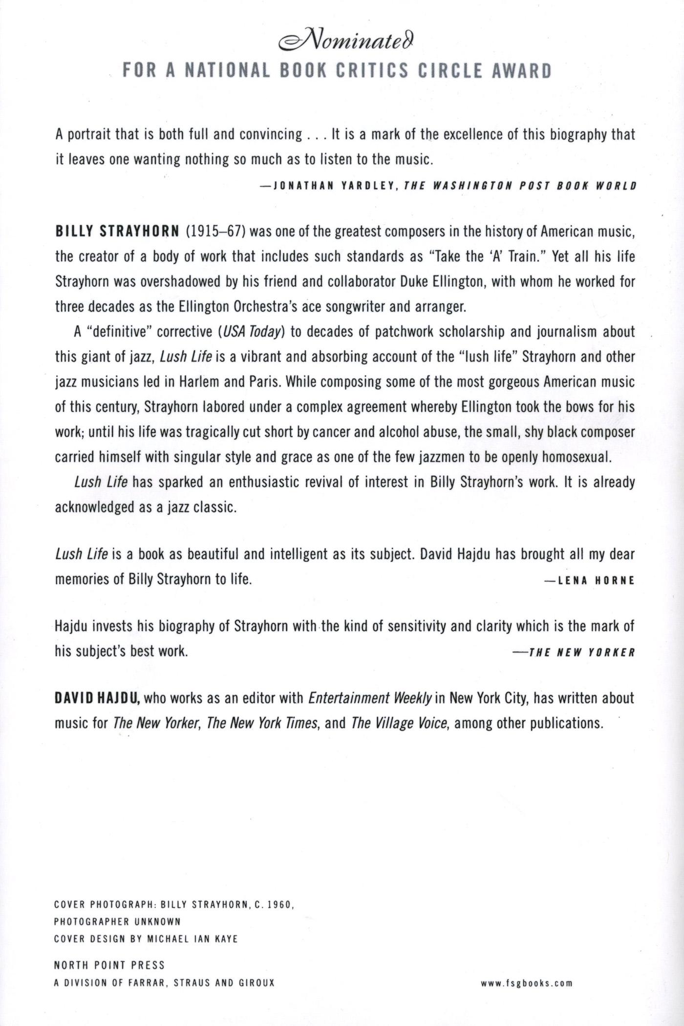 Rückseitencover Lush Life