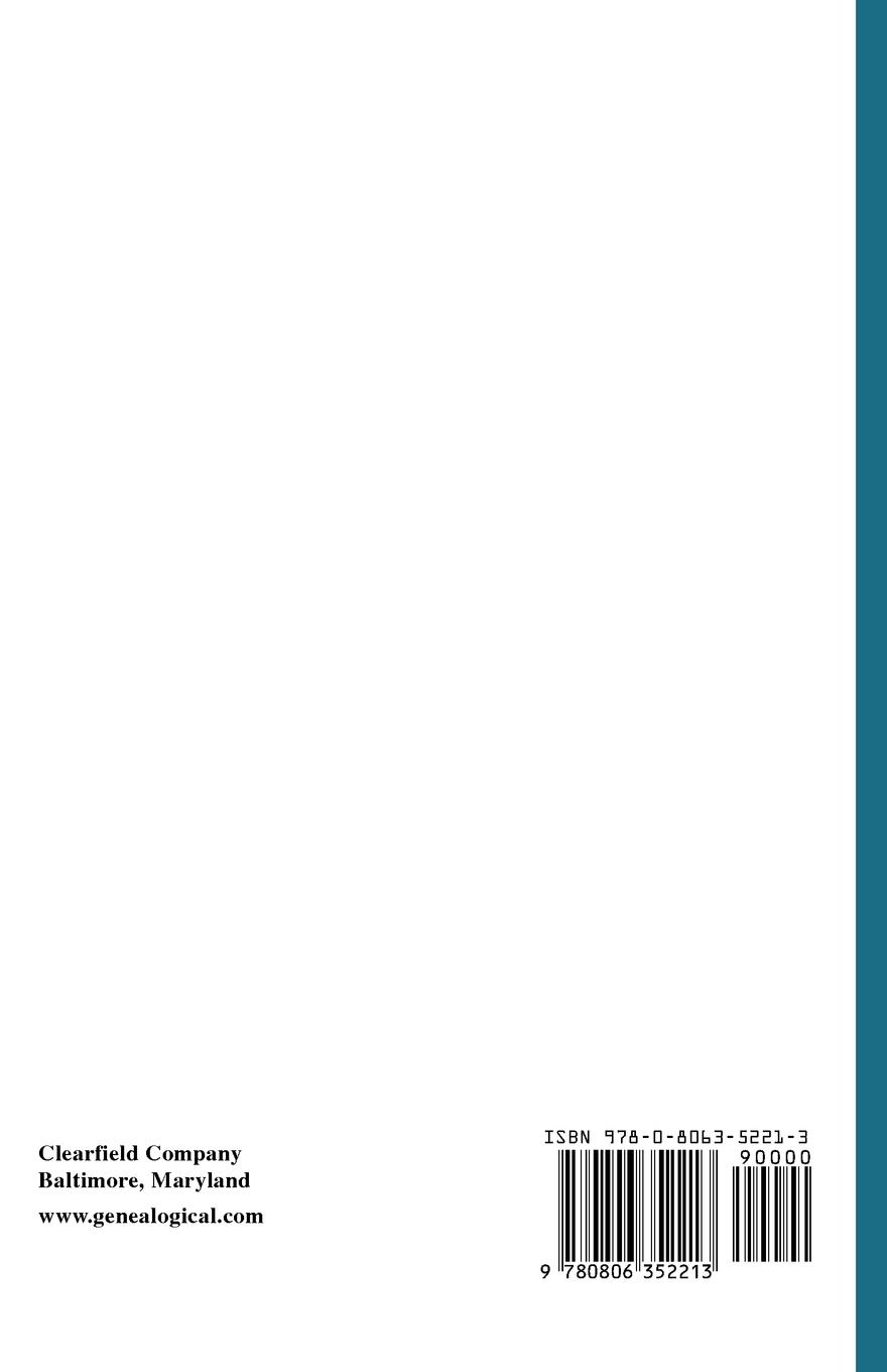 Rückseitencover Virginia Soldiers of 1776. Compiled from Documents on File in the Virginia Land Office. in Three Volumes. Volume II