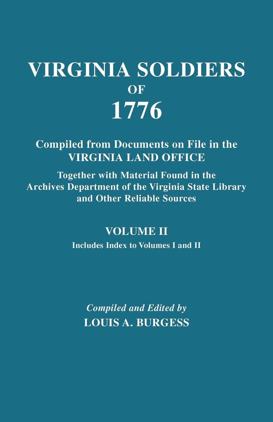 Vorderes Coverbild Virginia Soldiers of 1776. Compiled from Documents on File in the Virginia Land Office. in Three Volumes. Volume II