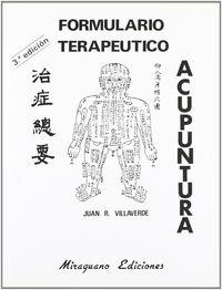 Vorderes Coverbild Formulario terapéutico de acupuntura
