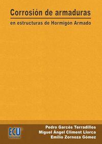 Vorderes Coverbild Corrosión de armaduras en estructuras de hormigón armado