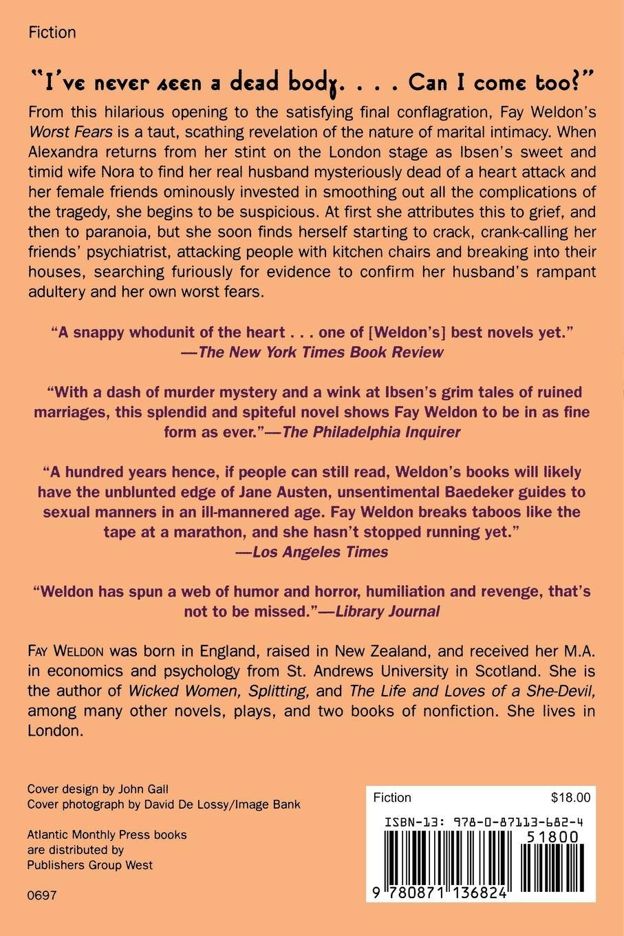 Rückseitencover Worst Fears