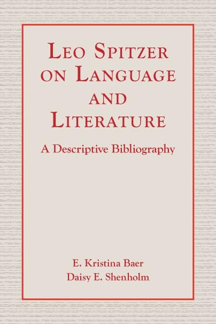 Vorderes Coverbild Leo Spitzer on Language and Literature