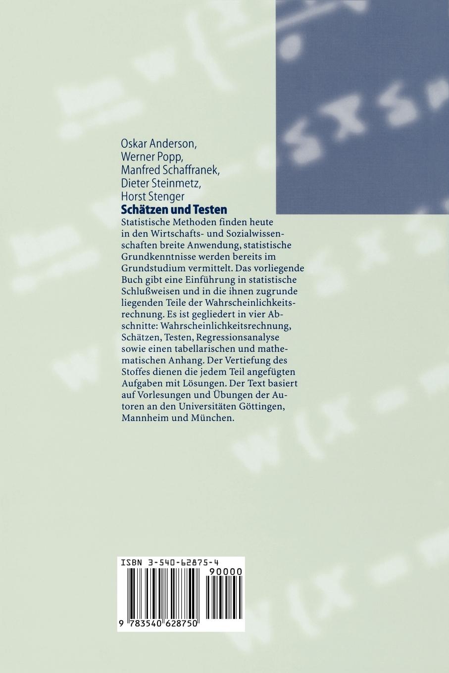 Rückseitencover Schätzen und Testen