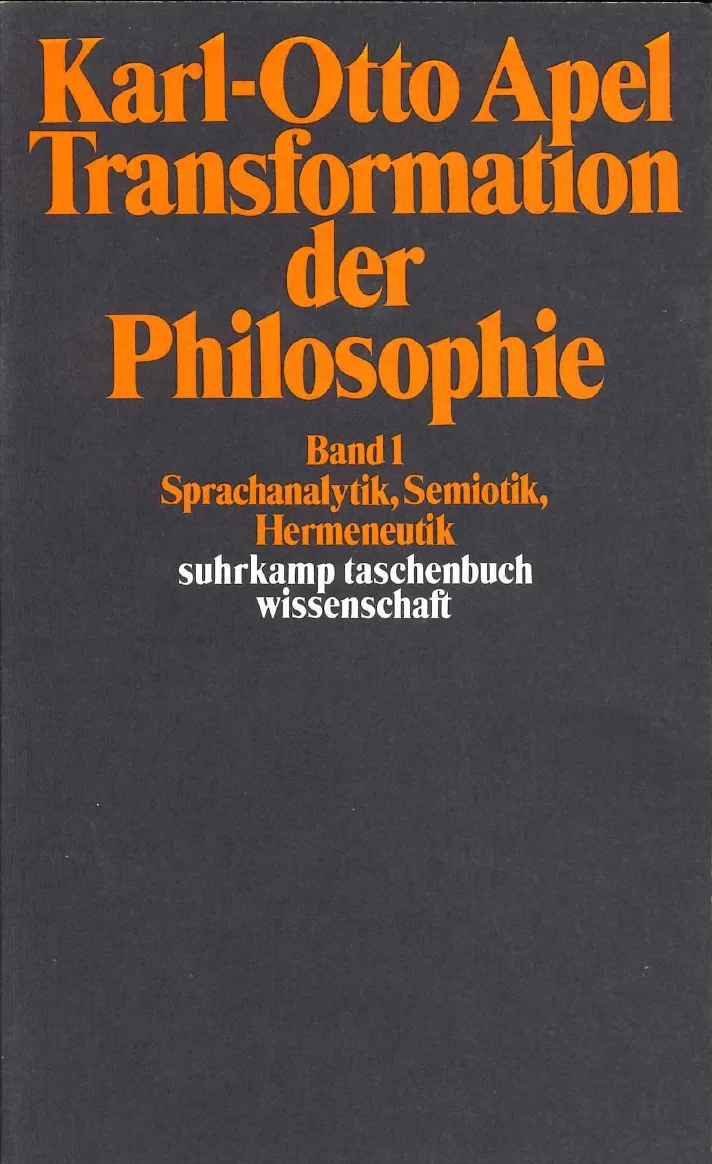 Vorderes Coverbild Transformation der Philosophie