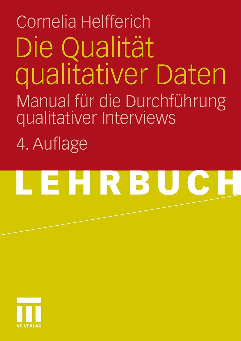 Vorderes Coverbild Die Qualität qualitativer Daten