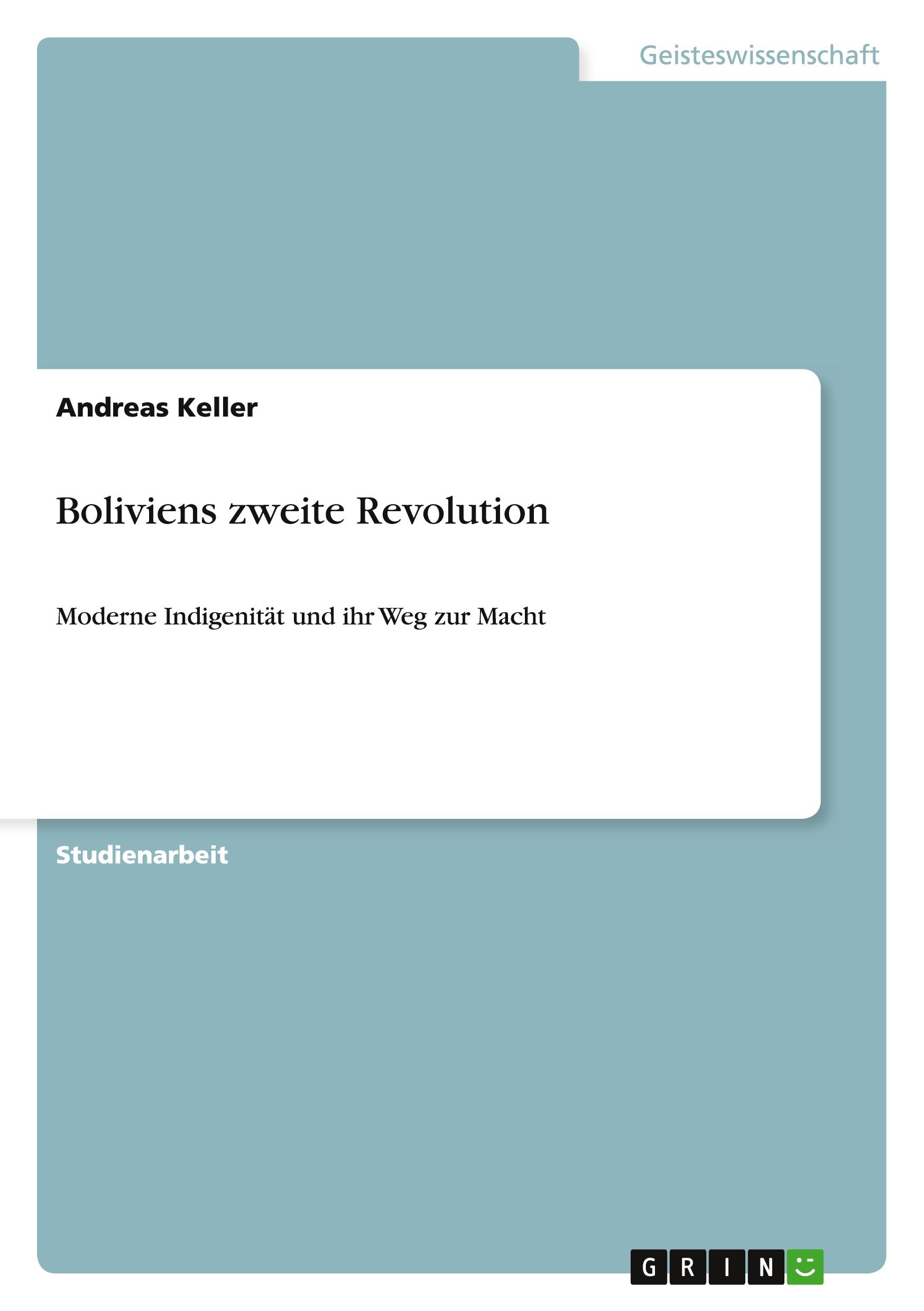 Vorderes Coverbild Boliviens zweite Revolution
