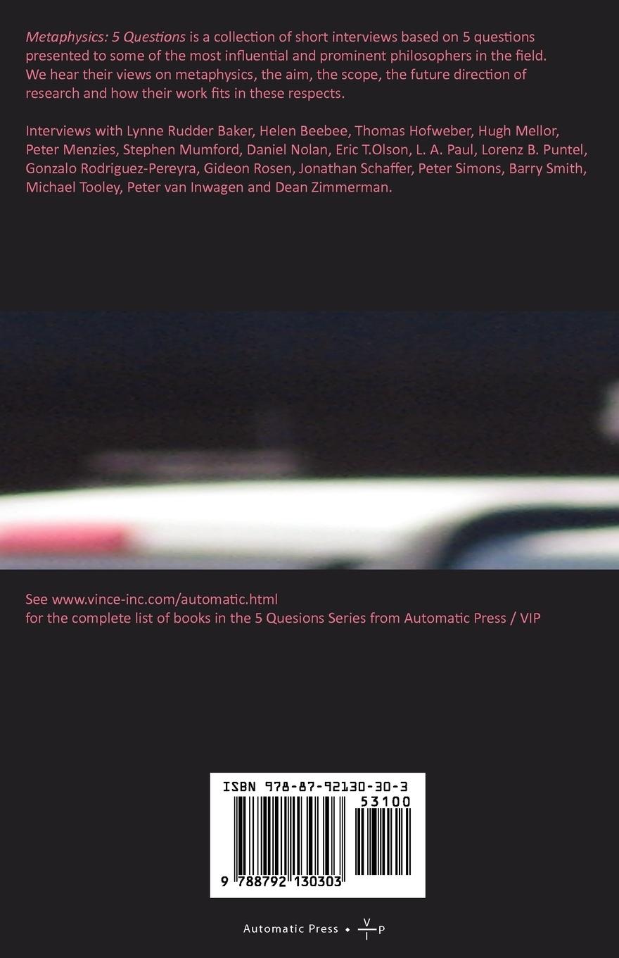 Rückseitencover Metaphysics