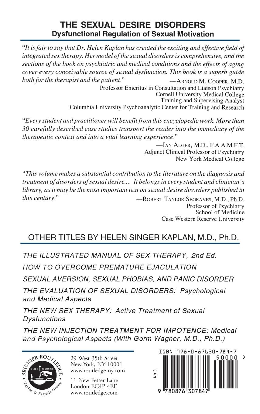 Rückseitencover Sexual Desire Disorders
