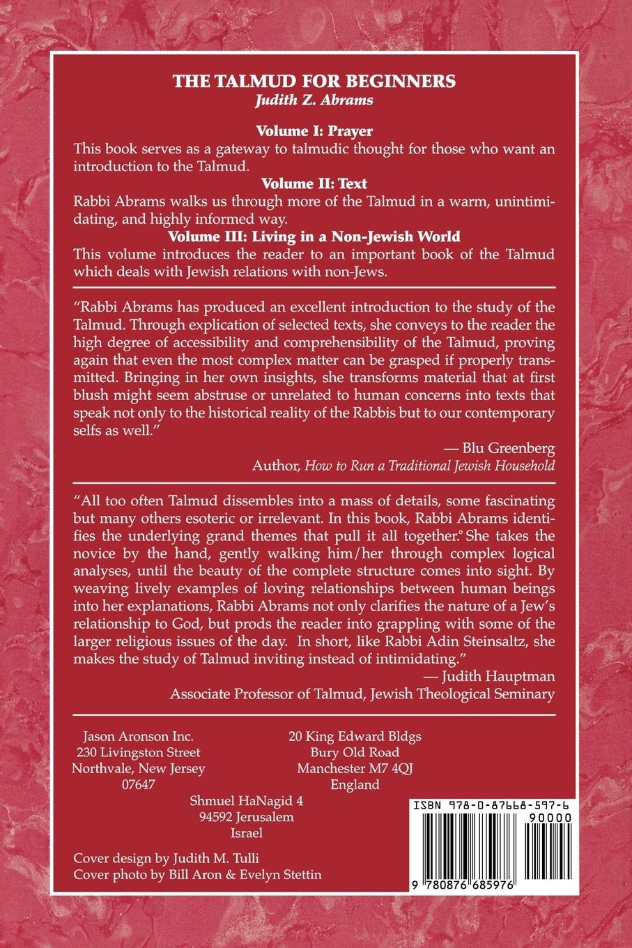 Rückseitencover Talmud for Beginners