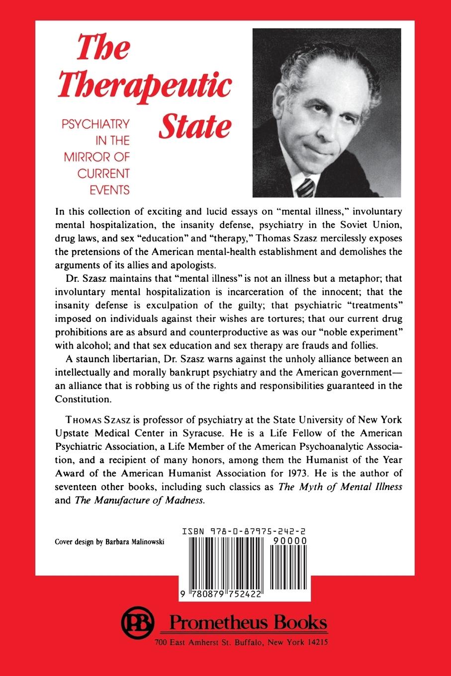 Rückseitencover The Therapeutic State