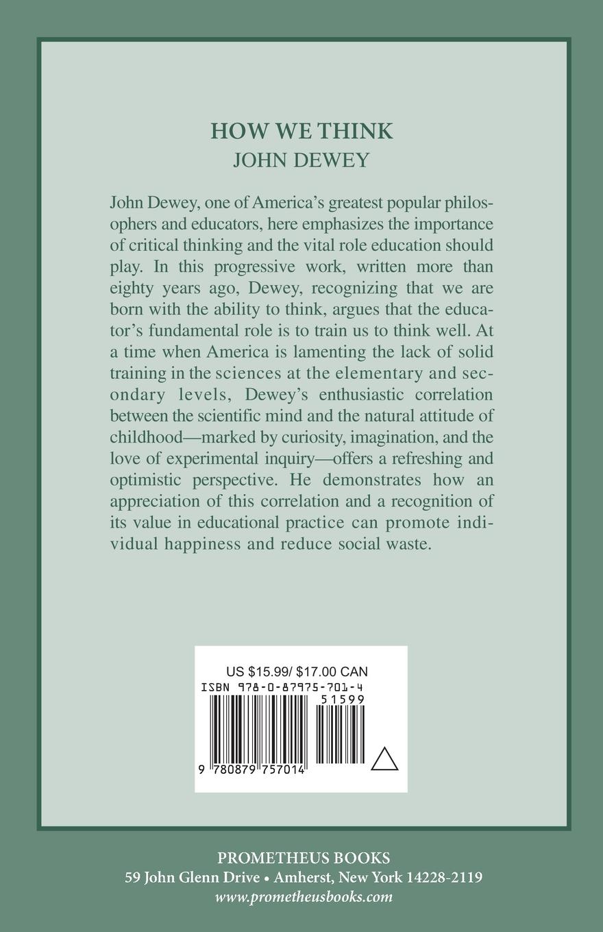 Rückseitencover How We Think