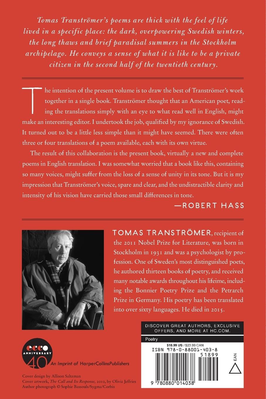 Rückseitencover Selected Poems