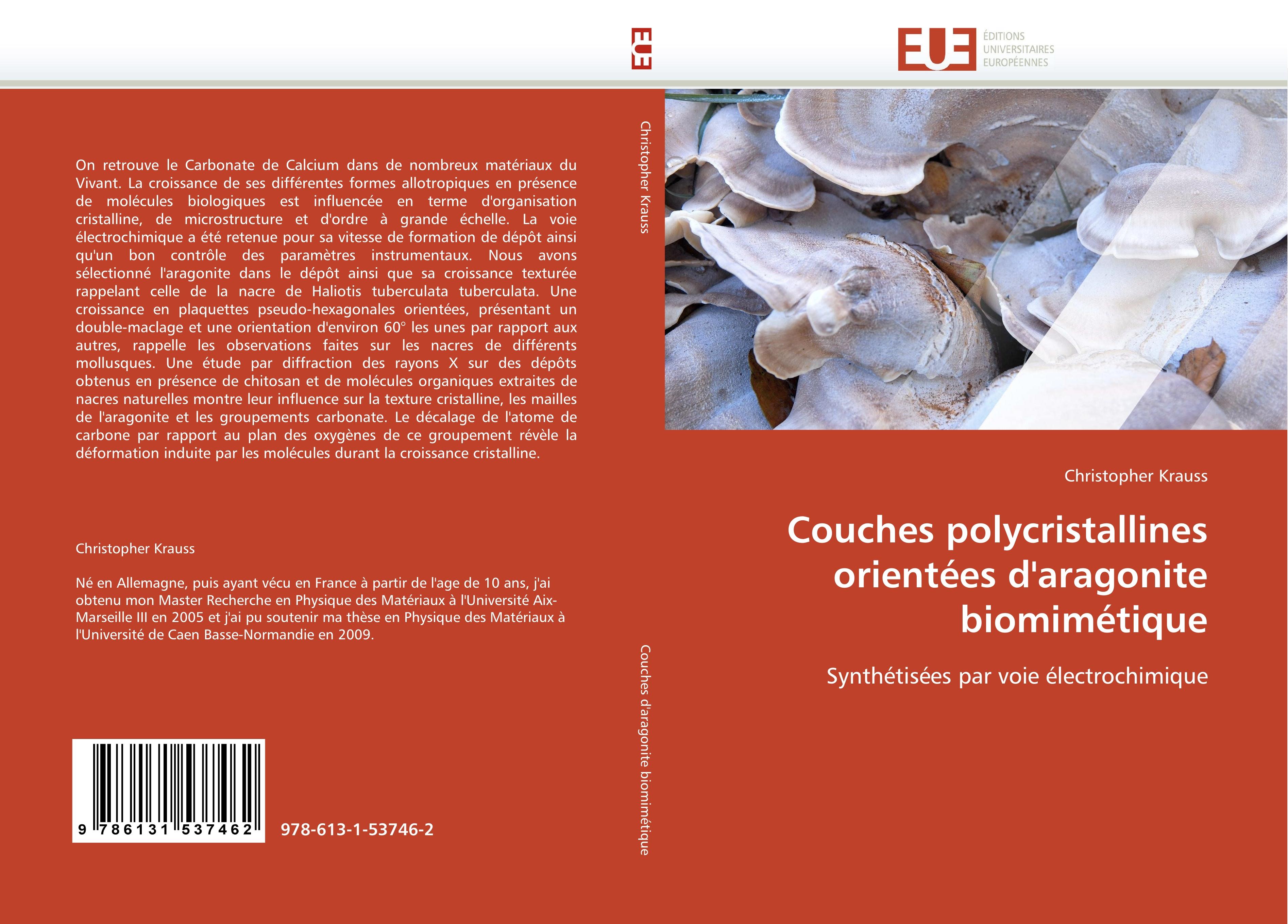 Vorderes Coverbild Couches polycristallines orientées d''aragonite biomimétique