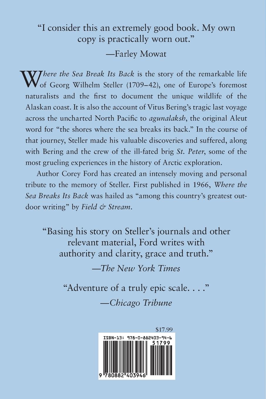 Rückseitencover Where the Sea Breaks Its Back