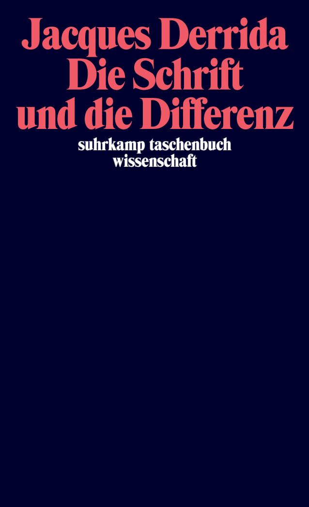 Vorderes Coverbild Die Schrift und die Differenz