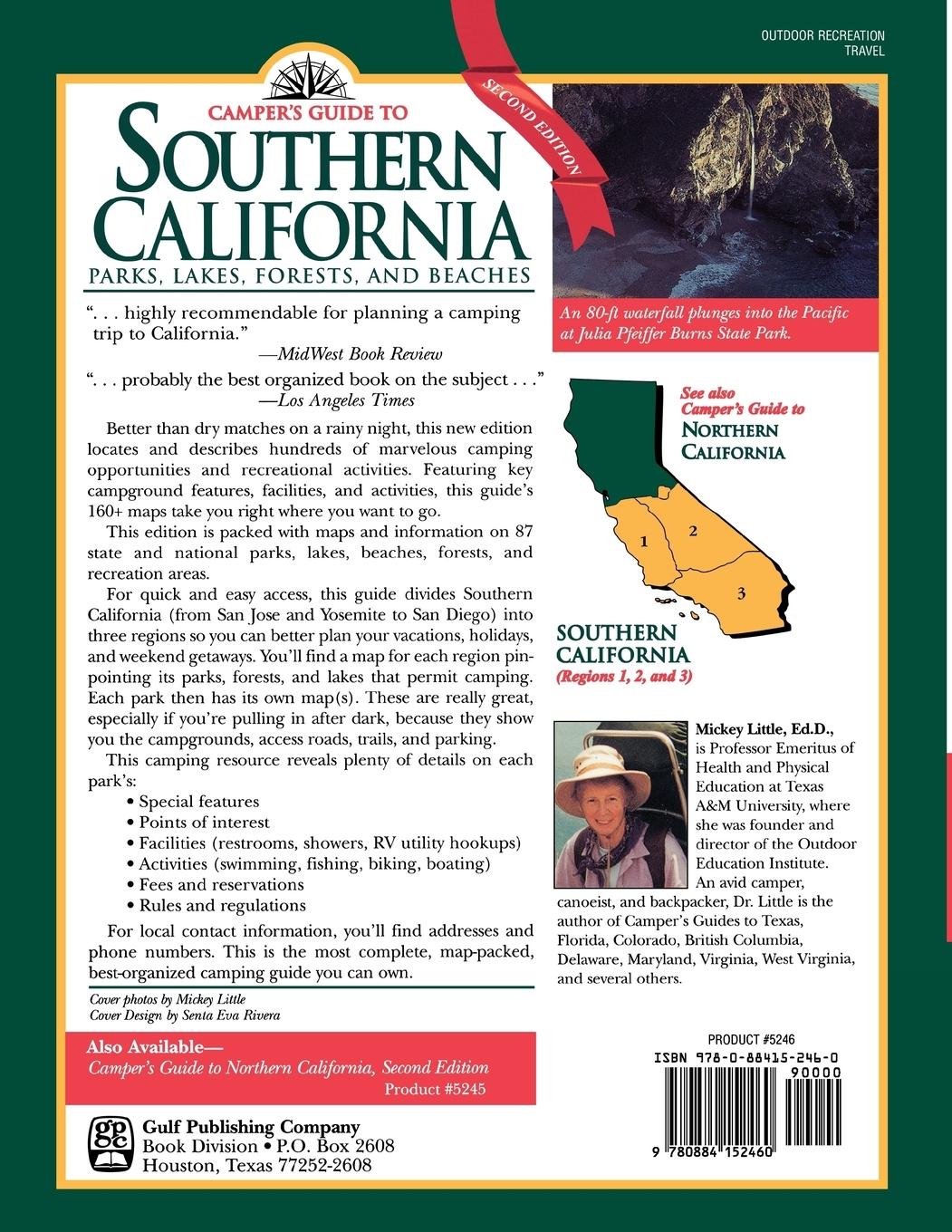 Rückseitencover Camper's Guide to Southern California