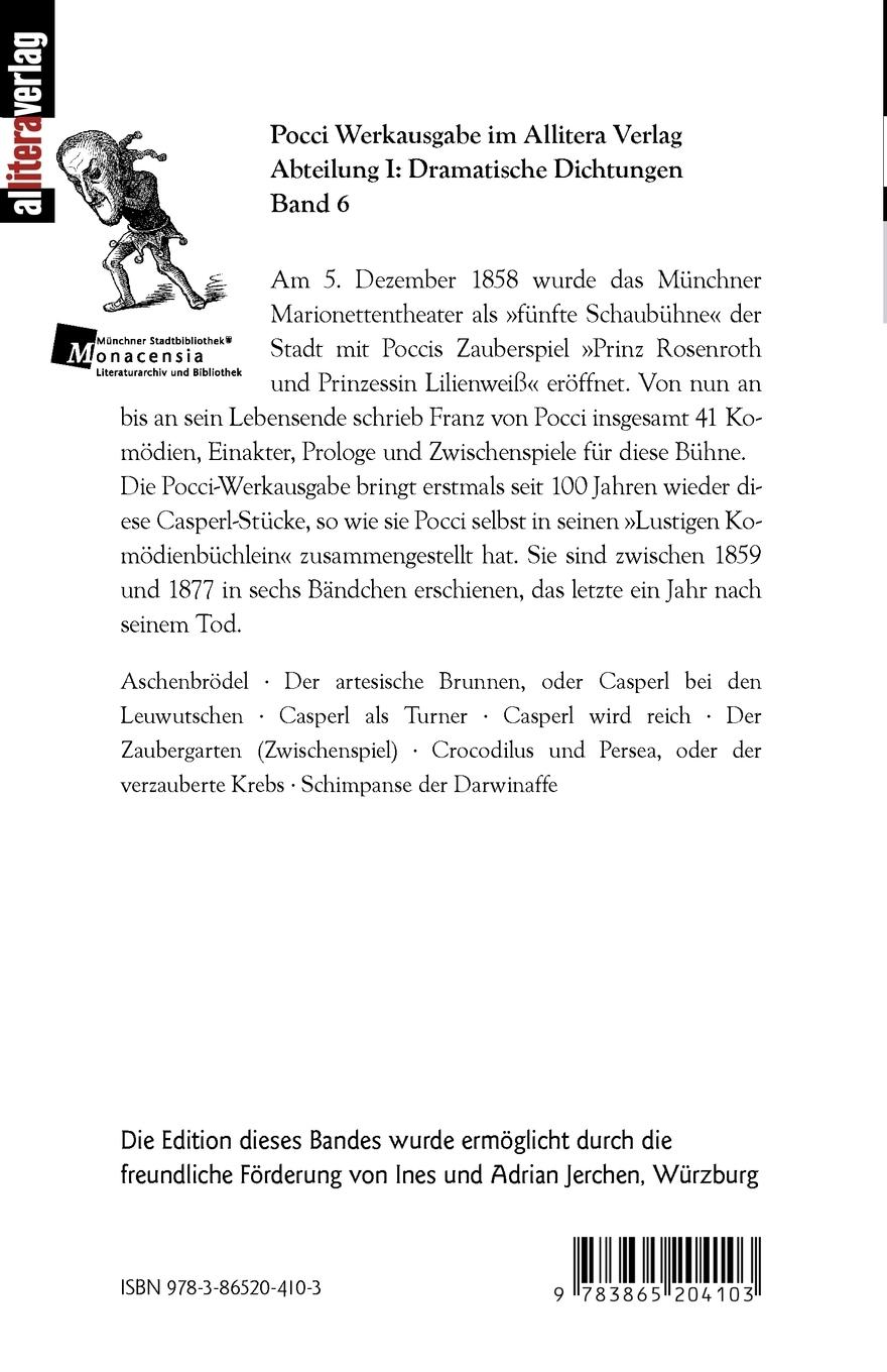 Rückseitencover Lustiges Komödienbüchlein