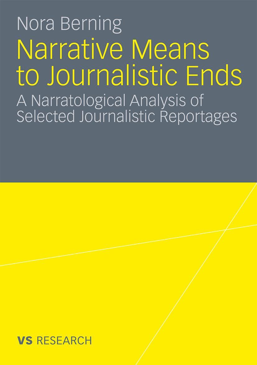 Vorderes Coverbild Narrative Means to Journalistic Ends