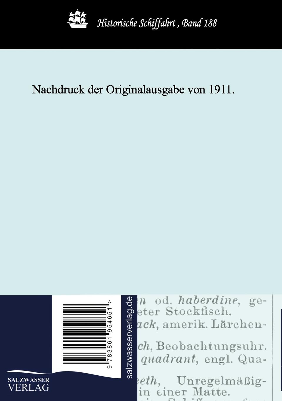 Rückseitencover Vollständiges nautisches Wörterbuch Deutsch und Englisch - Complete nautical Dictionary English and German