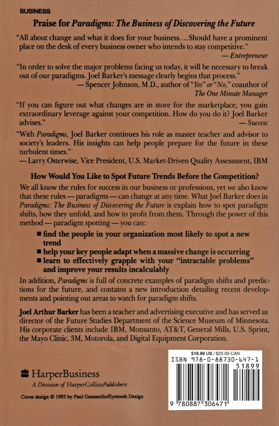 Rückseitencover Paradigms