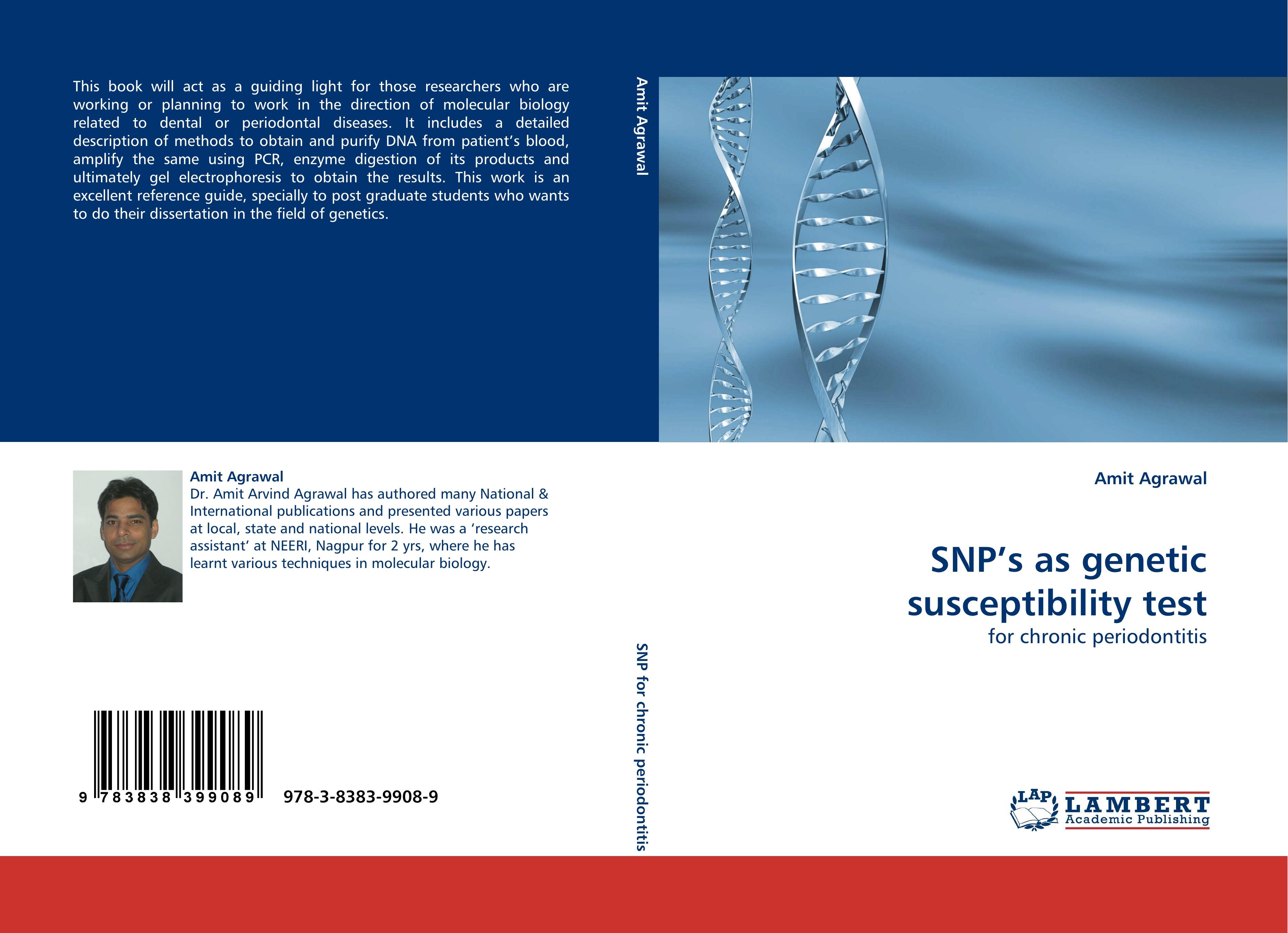 Vorderes Coverbild SNP''s as genetic susceptibility test