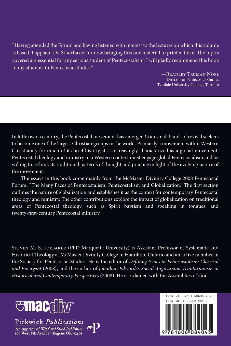 Rückseitencover Pentecostalism and Globalization