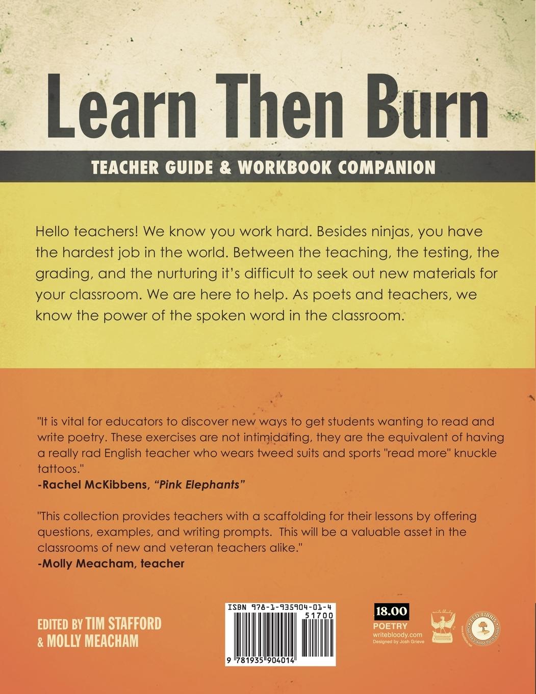 Rückseitencover Learn Then Burn Teachers Manual