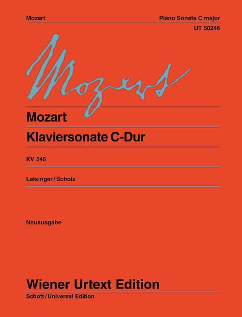 Vorderes Coverbild Klaviersonate "Sonata facile"  C-Dur