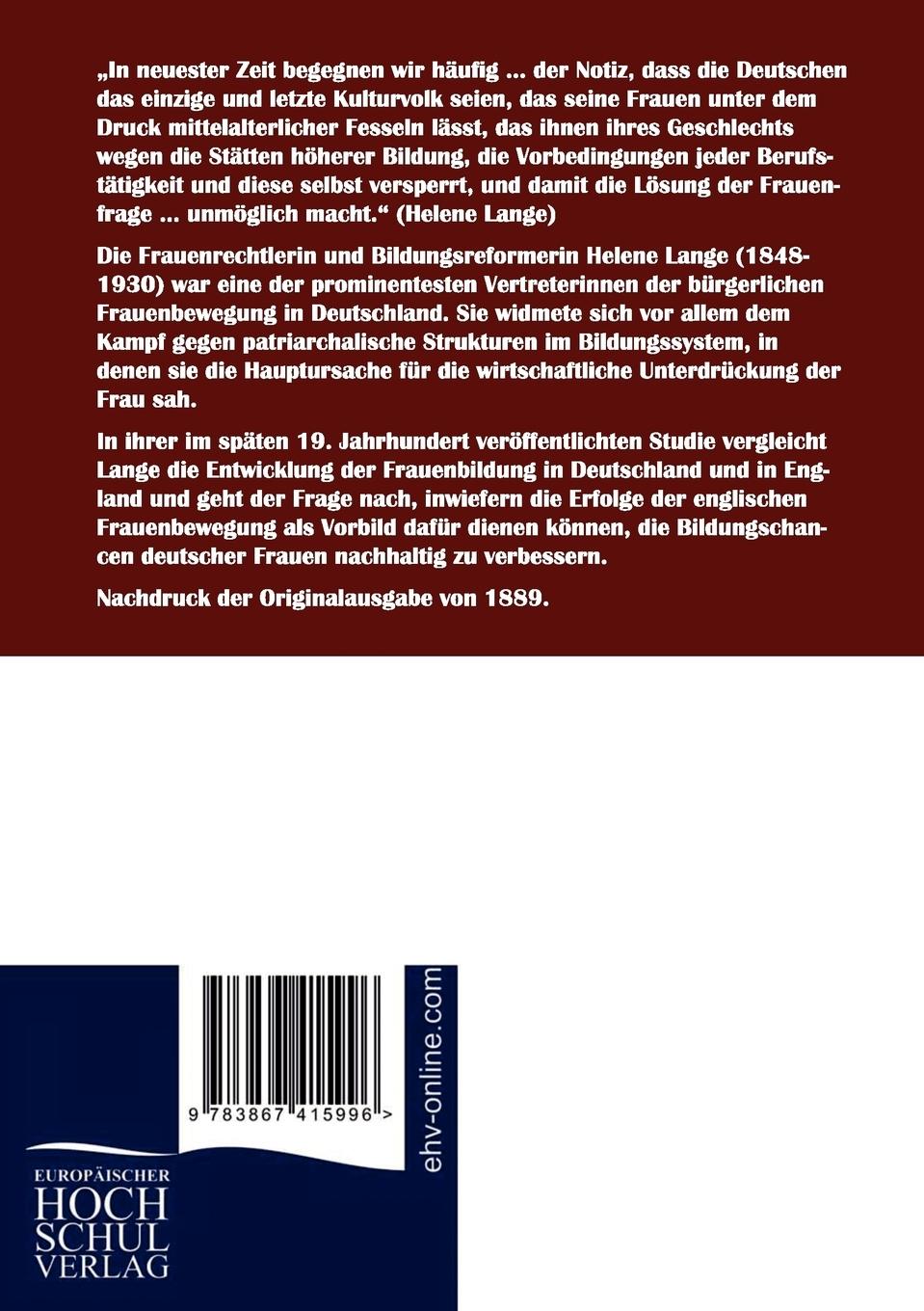 Rückseitencover Frauenbildung