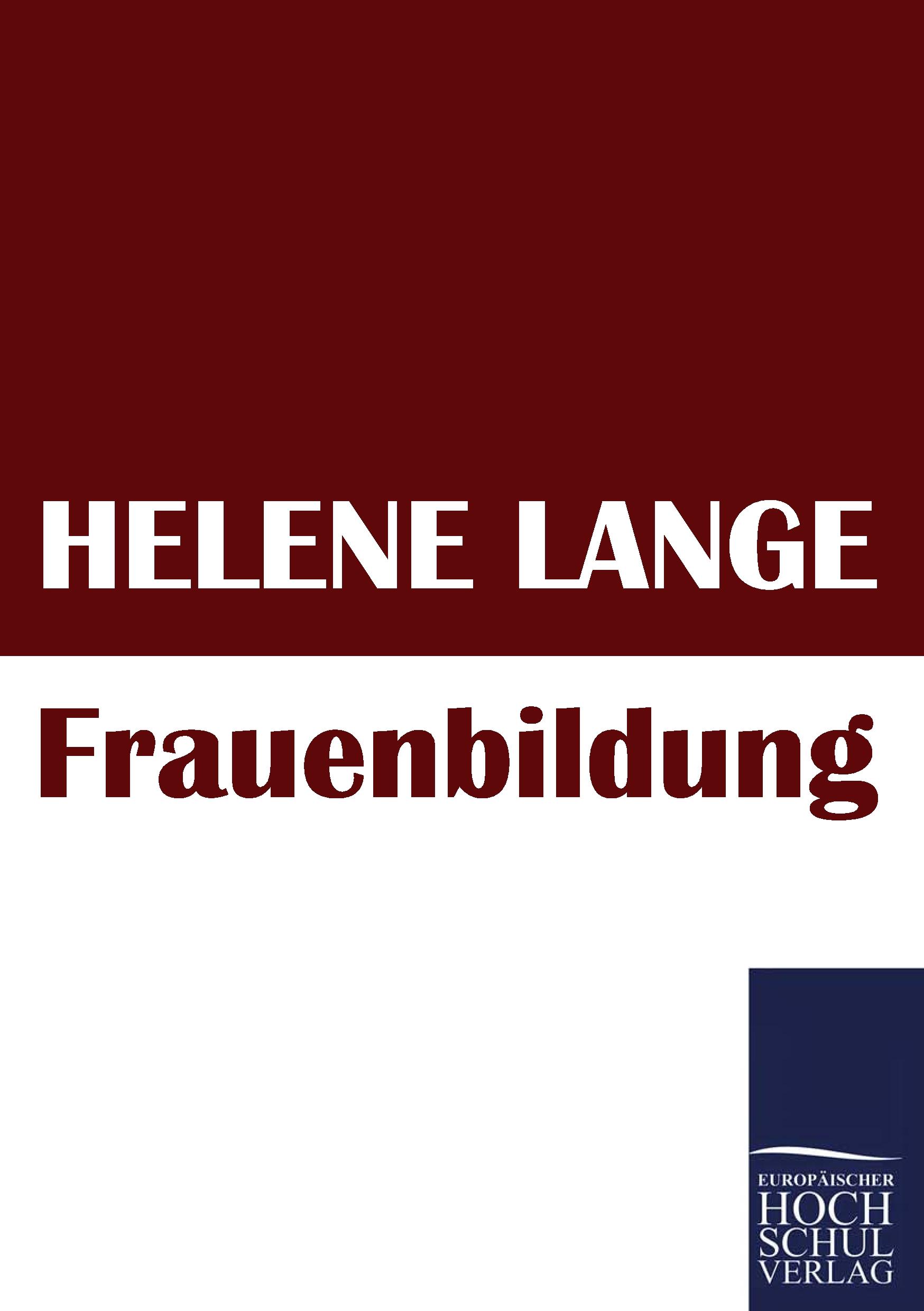 Vorderes Coverbild Frauenbildung