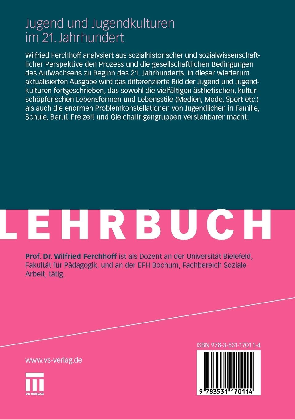 Rückseitencover Jugend und Jugendkulturen im 21. Jahrhundert