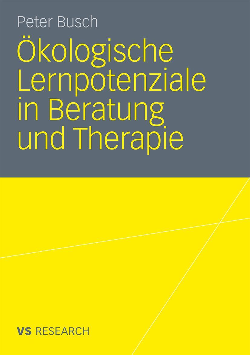 Vorderes Coverbild Ökologische Lernpotenziale in Beratung und Therapie