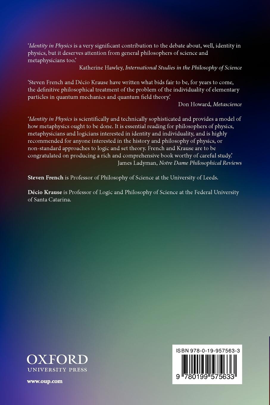 Rückseitencover Identity in Physics