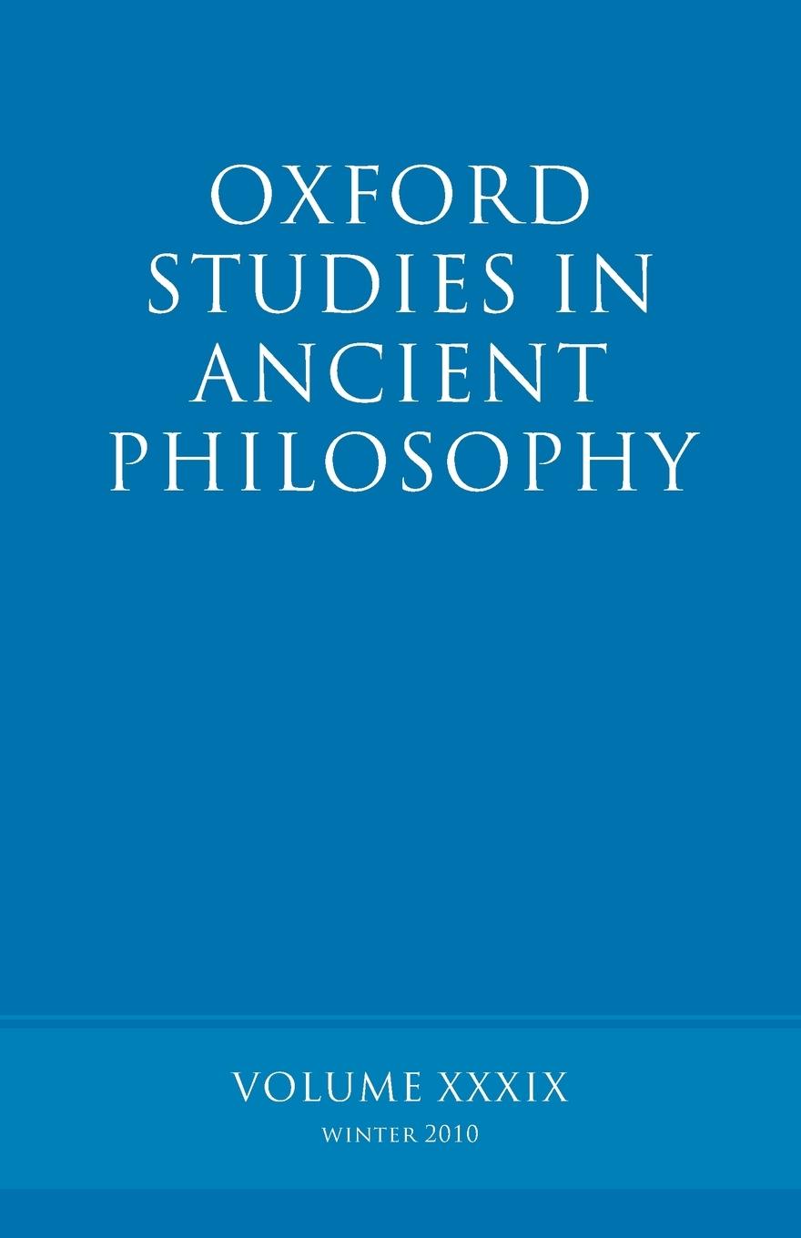 Vorderes Coverbild Oxford Studies in Ancient Philosophy Volume