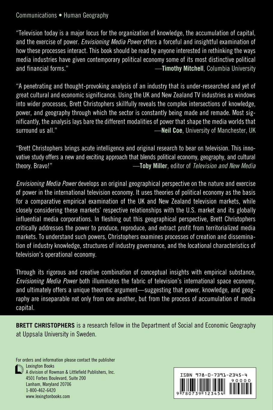 Rückseitencover Envisioning Media Power