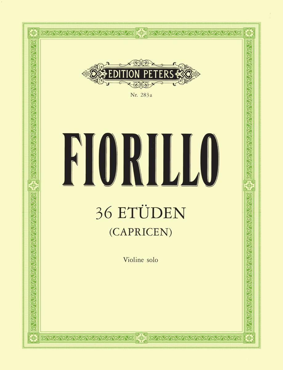 Vorderes Coverbild 36 Etüden (Capricen) für Violine solo