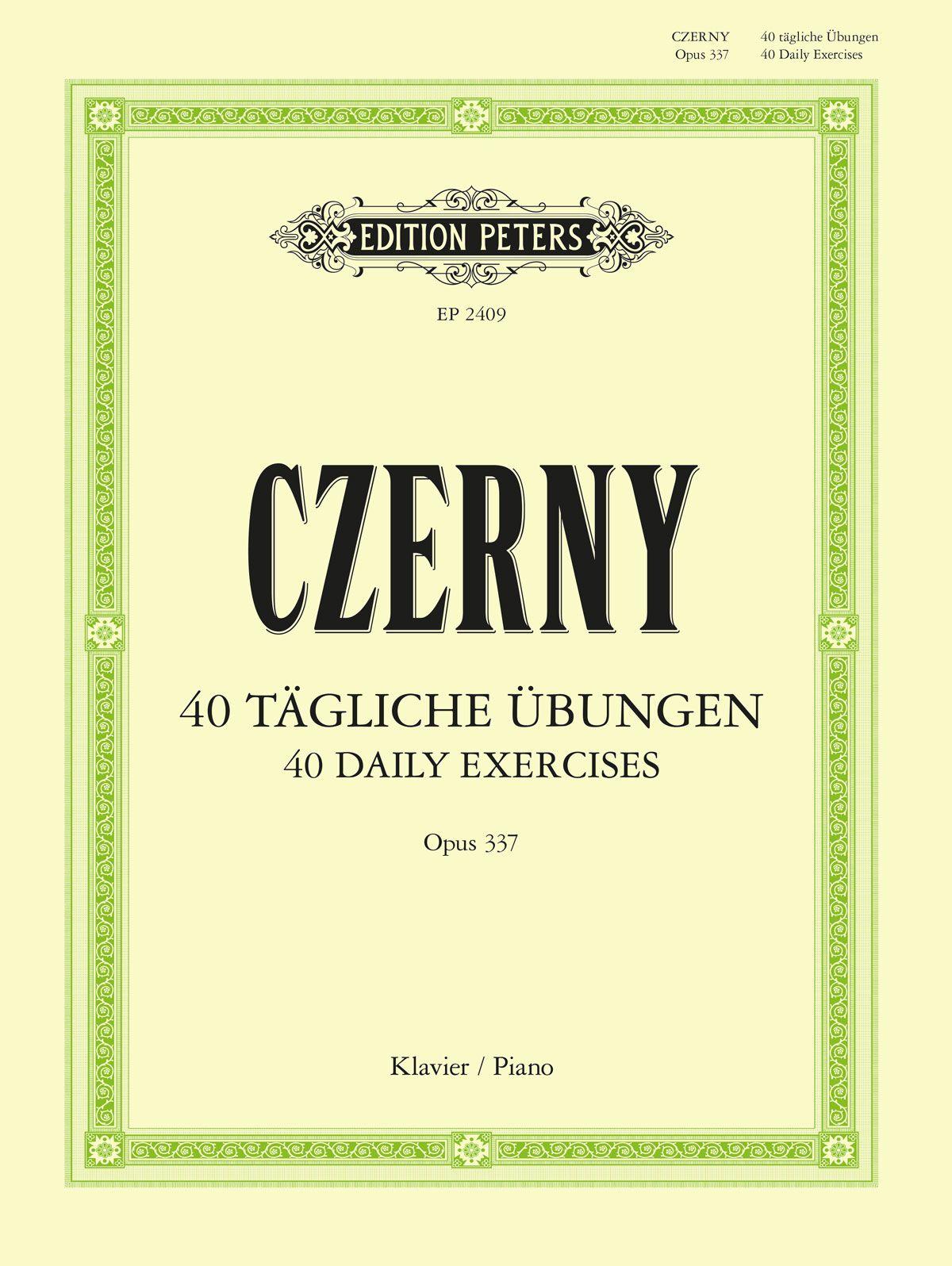 Vorderes Coverbild 40 tägliche Übungen op. 337