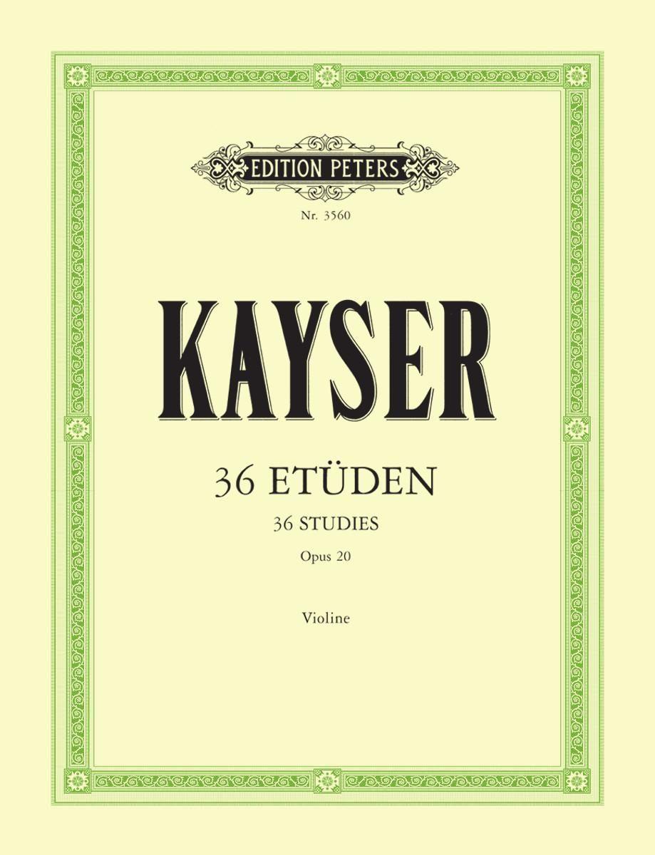 Vorderes Coverbild 36 Etüden op. 20 "Für die Violine""
