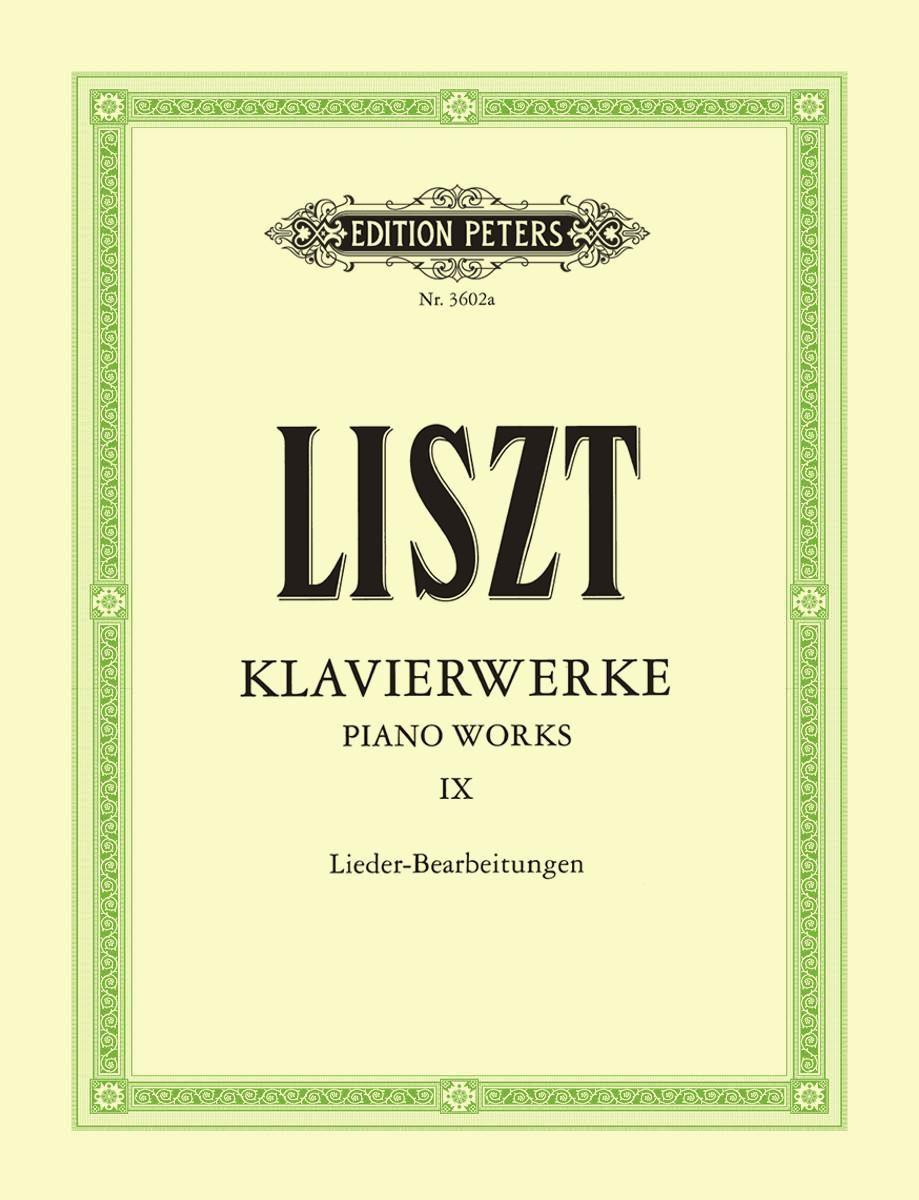 Vorderes Coverbild Klavierwerke, Band 9: Lieder-Bearbeitungen