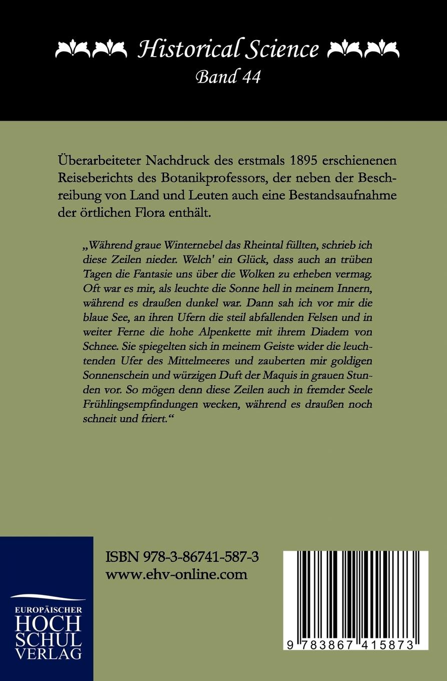 Rückseitencover Streifzüge an der Riviera